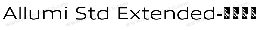Allumi Std Extended字体转换